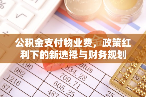 富蕴公积金支付物业费，政策红利下的新选择与财务规划